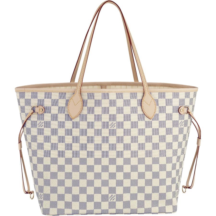 7A Replica Louis Vuitton Neverfull MM Damier Azur Canvas N51107 Handbags